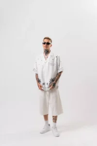 Silent night shirt, Respire brand, white color